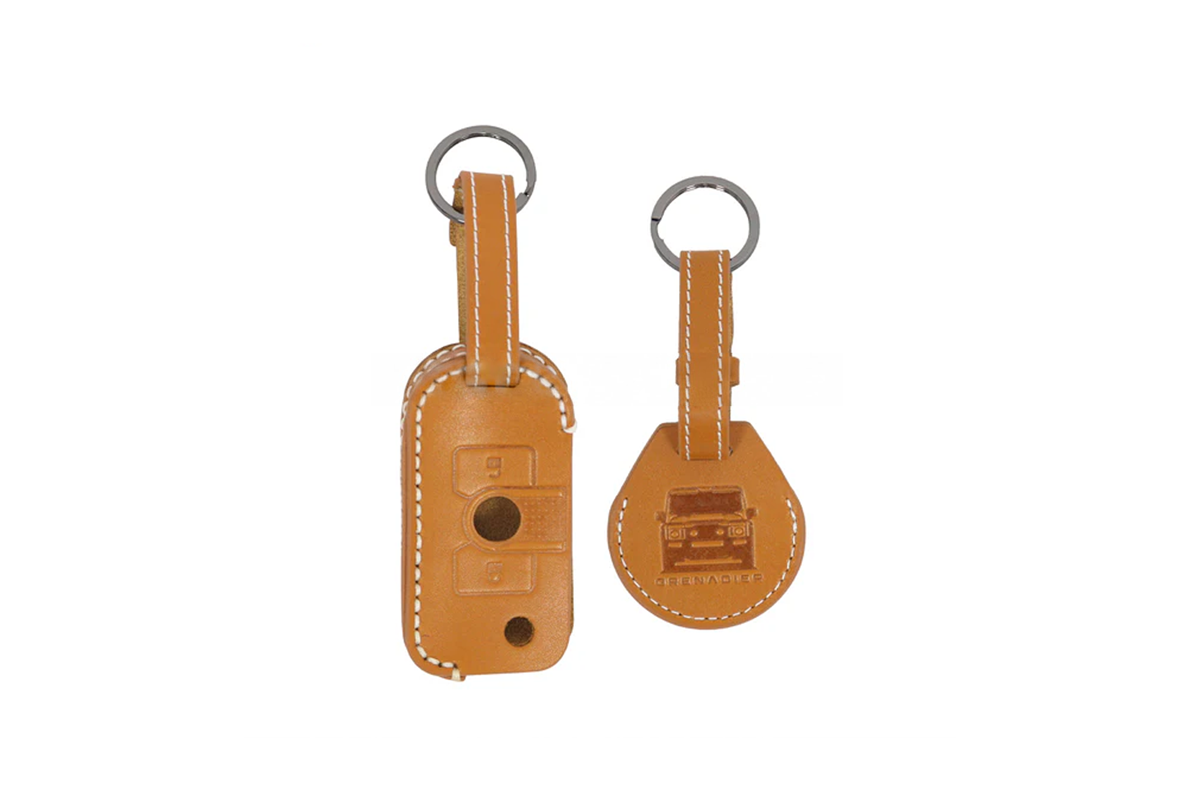 Premium Leather Key Case – Luxurious Touch - Ineos Grenadier Leather Keychain & AirTag Cover
