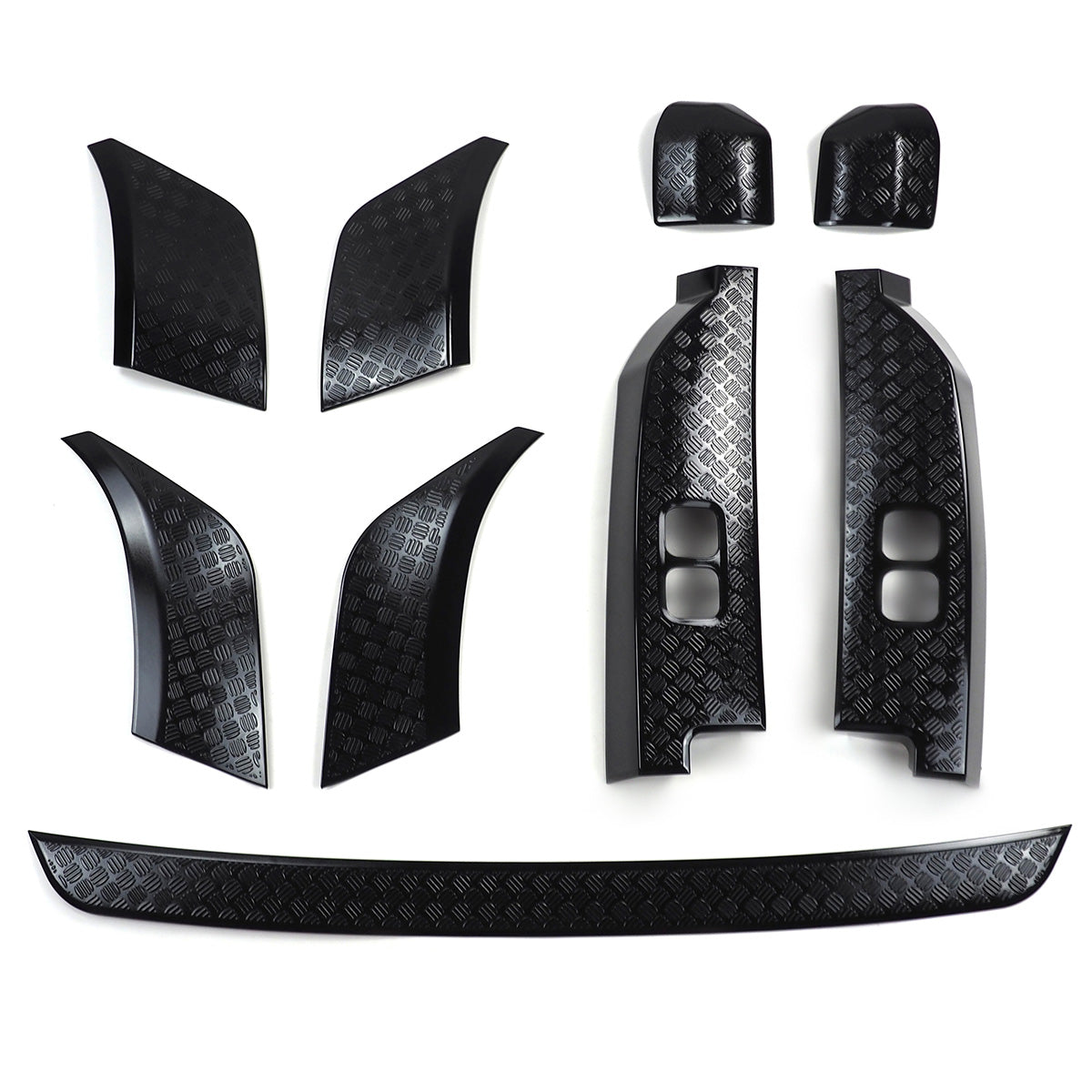 Land Rover Defender L663 9-Piece Chequer Exterior Kit – Gloss Black Finish