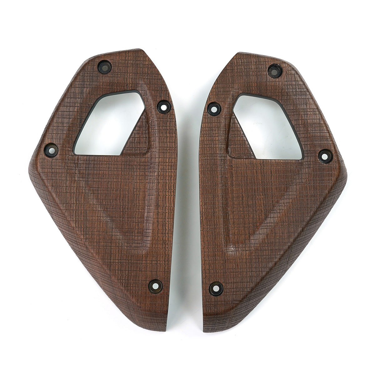 Defender walnut door handle trim cover