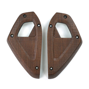 Defender walnut door handle trim cover