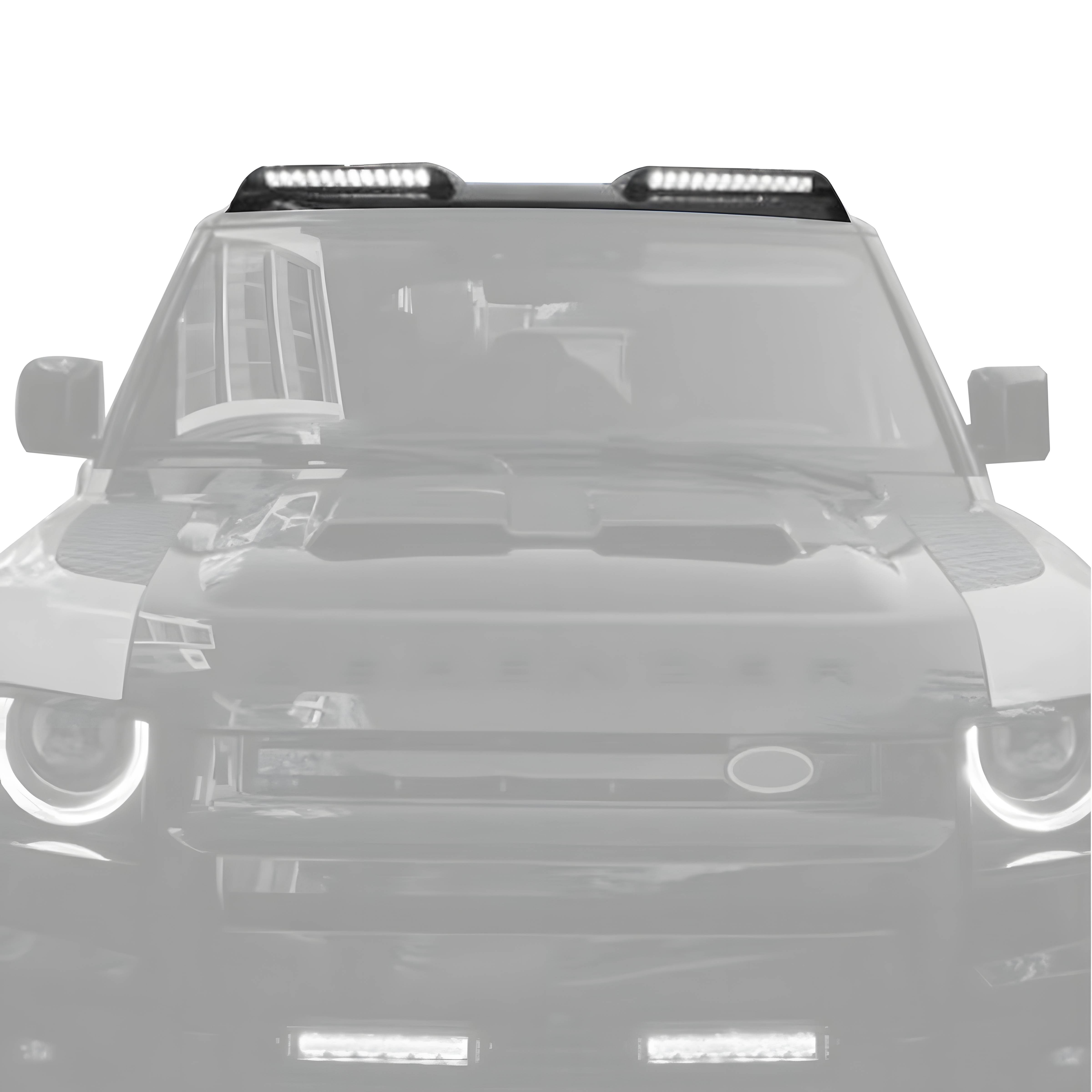 Long Dual LED Roof Light  (ABS/Carbon Fiber)-10