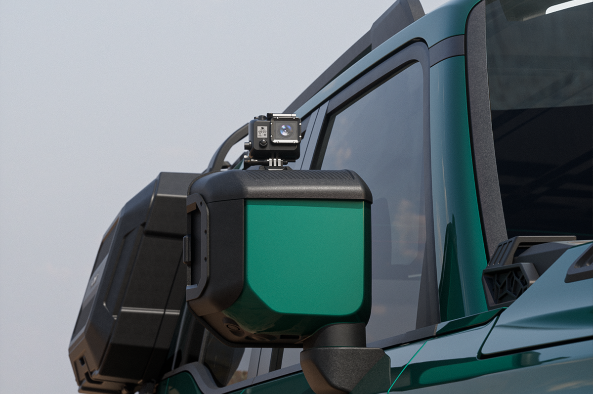 Capture Every Drive - Toyota LC250 / Land Cruiser 1958 Mirror Guards (Mag-Al, GoPro Mount)