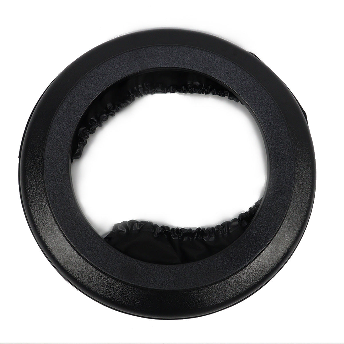 PLOMOR Donut-Style Spare Tire Cover for INEOS Grenadier. Features a hybrid construction of durable ABS outer shell and soft leather inner ring, enhancing style and protection.