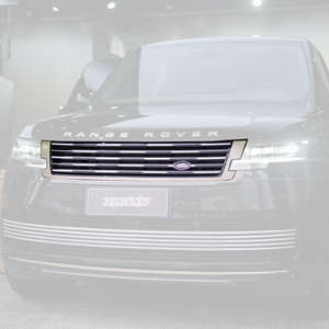 PLOMOR SV-style front bumper kit for Range Rover L460, made from durable injection-moulded PP, enhancing the vehicle's dynamic presence with a sporty and aggressive look.