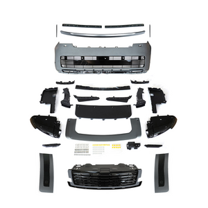 PLOMOR SV-style front bumper kit in Bronze and Painted Black for Range Rover L460 (2022+), made from durable PP for an aggressive, luxury two-tone appearance.