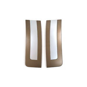 PLOMOR genuine dry carbon fibre side vents for Range Rover L460 (2023+), featuring the classic Black with Silver finish for an upscale, high-performance look.