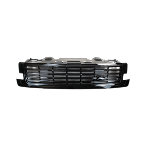 PLOMOR SV-style front grille close-up for Range Rover L461, highlighting the durable ABS construction, premium chrome plating, and precise OEM fitment clips.