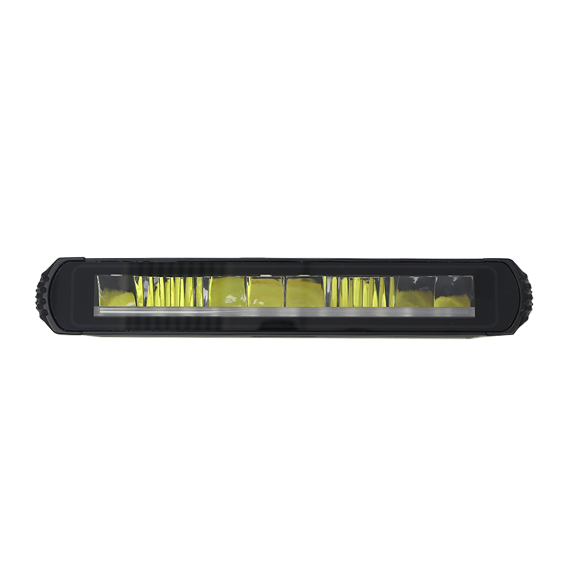 PLOMOR slimline LED light bar for Ineos Grenadier. Features durable aluminum housing and dual-mode white/amber illumination for auxiliary and signaling use.