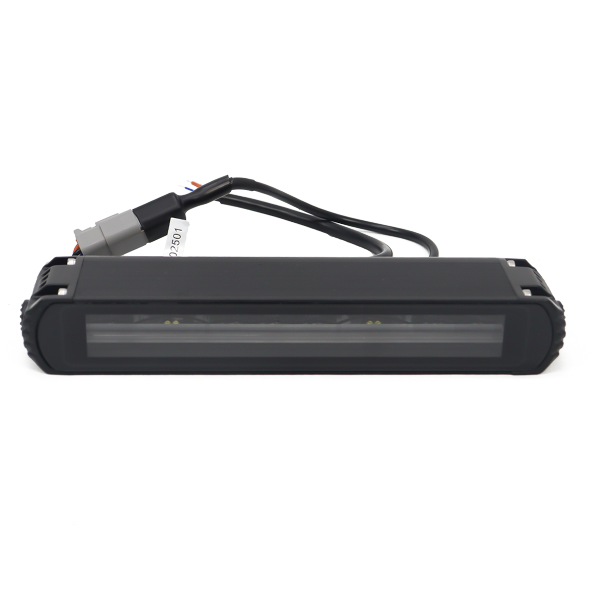 PLOMOR slimline LED light bar for Ineos Grenadier. Features durable aluminum housing and dual-mode white/amber illumination for auxiliary and signaling use.