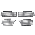 PLOMOR heavy-duty steel body side utility panel for Ineos Grenadier. Features a MOLLE grid system for mounting exterior overlanding and recovery gear.