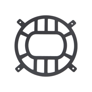 Image showing the PLOMOR Aluminium Front Headlight Guards installed on an Ineos Grenadier. The rugged, black off-road guards highlight the durable protection from debris and enhance the vehicle's bold, adventurous styling.