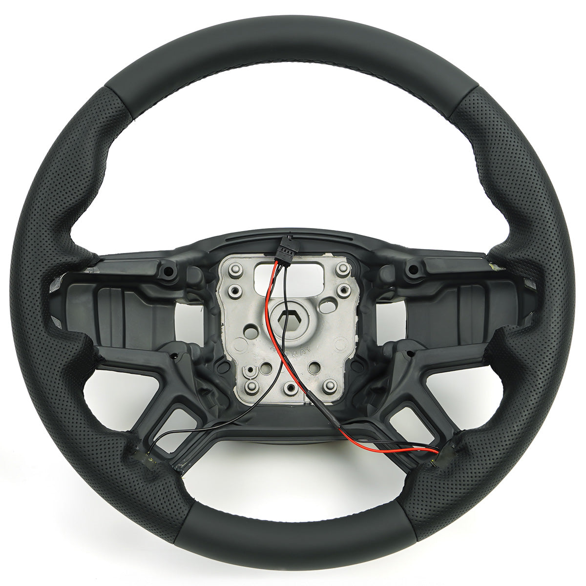 Perforated Performance Steering Wheel  – Carbon Fiber+Nappa/ Nappa+Mahogany / Nappa Options-10