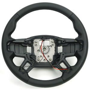 Perforated Performance Steering Wheel  – Carbon Fiber+Nappa/ Nappa+Mahogany / Nappa Options-10