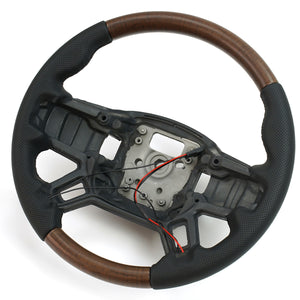 Perforated Performance Steering Wheel  – Carbon Fiber+Nappa/ Nappa+Mahogany / Nappa Options-9