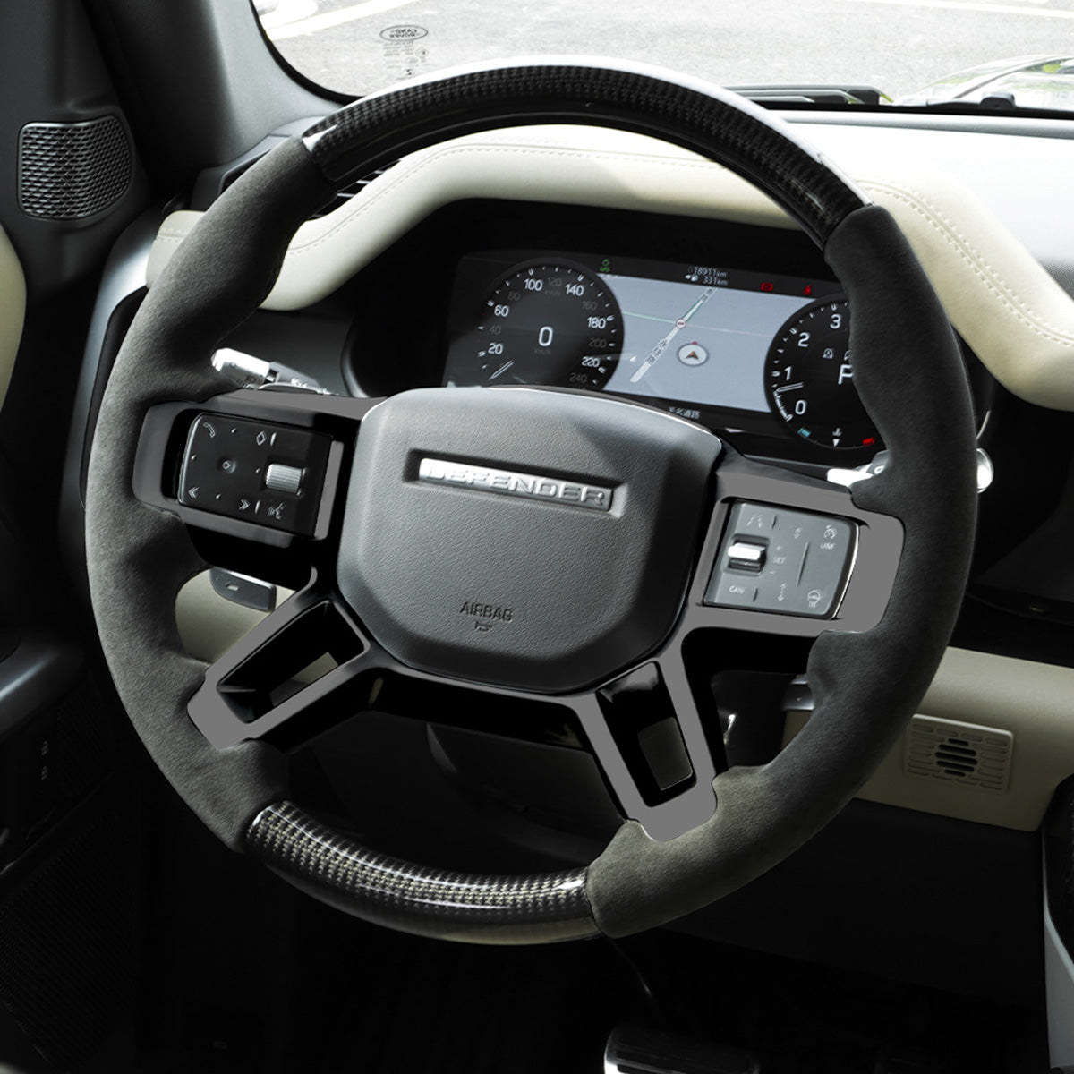 Performance Steering Wheel  – Carbon Fiber + Nappa / Carbon+Alcantara /Alcantara/Nappa Options-6