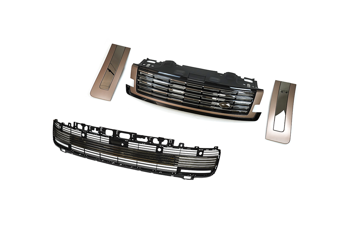 ABS + Chrome Enhances Style and Texture - Front Grille Upgrade Kit in ABS and Chrome for Range Rover Sport L460