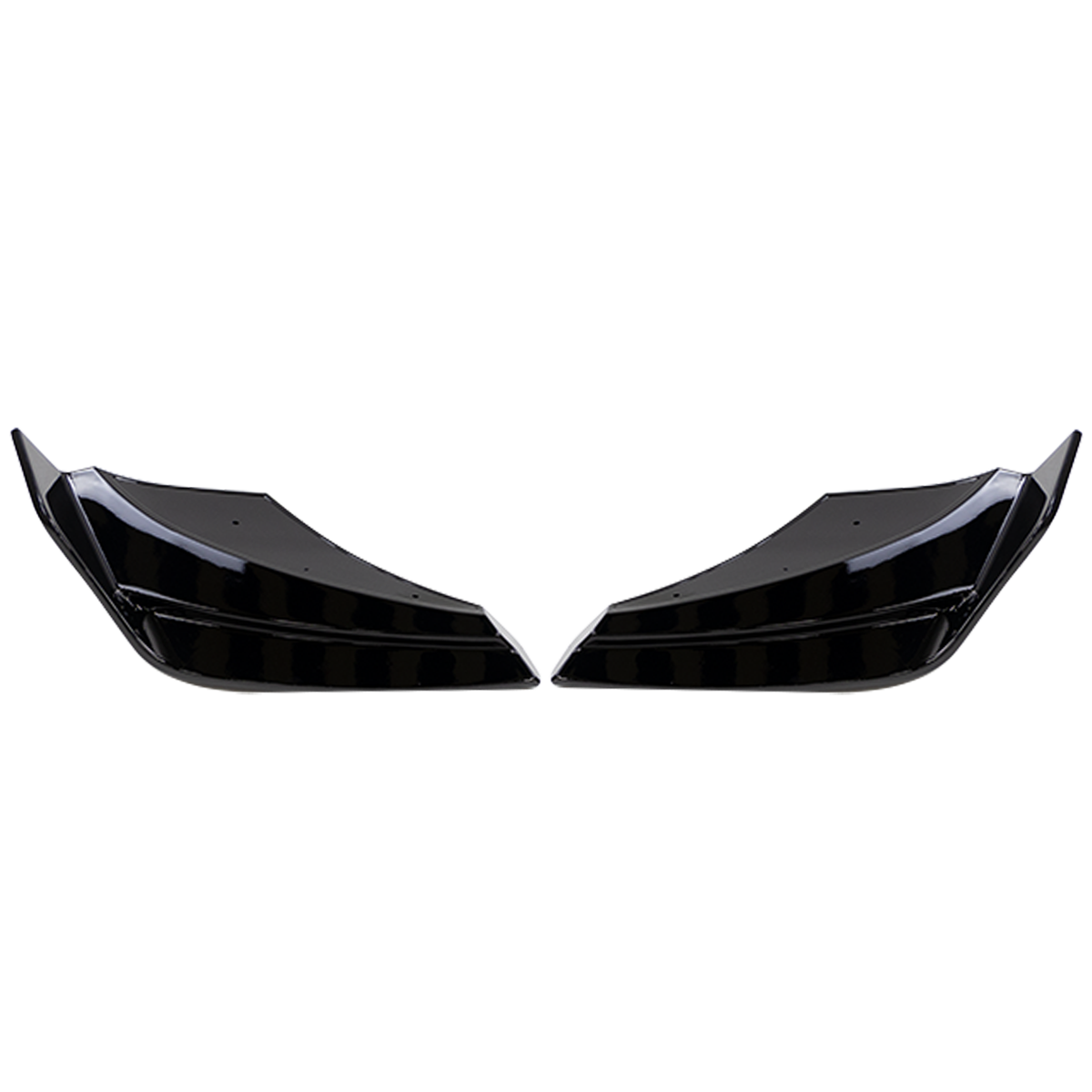 Rear Bumper Corner Covers  Gloss Black / Carbon Fiber-1