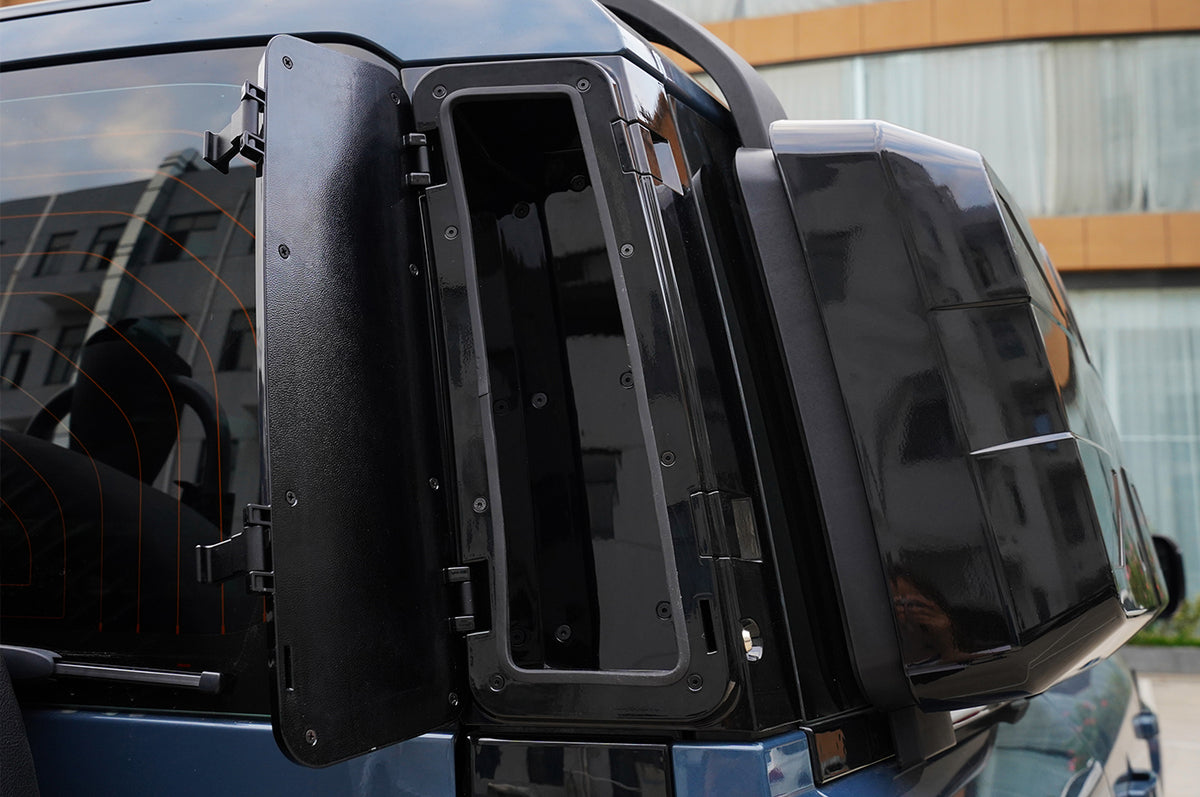 Stylish & Secure Finish Options - Rear D-Pillar Storage Box  – Carbon Fibre / Gloss Black