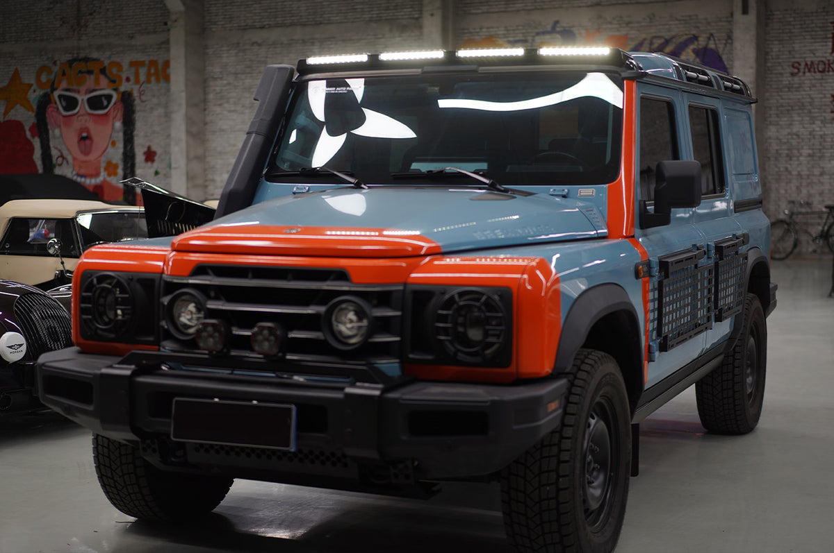 Custom-fit roof light bar. - Roof-Mounted Light Bar for INEOS Grenadier – ABS Housing
