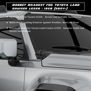 PLOMOR Roof Mount Bracket for Toyota Land Cruiser LC250 (1958-2024) – Product Description Image