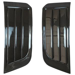 Side Vent Cover | Carbon Fibre / Gloss Black-1