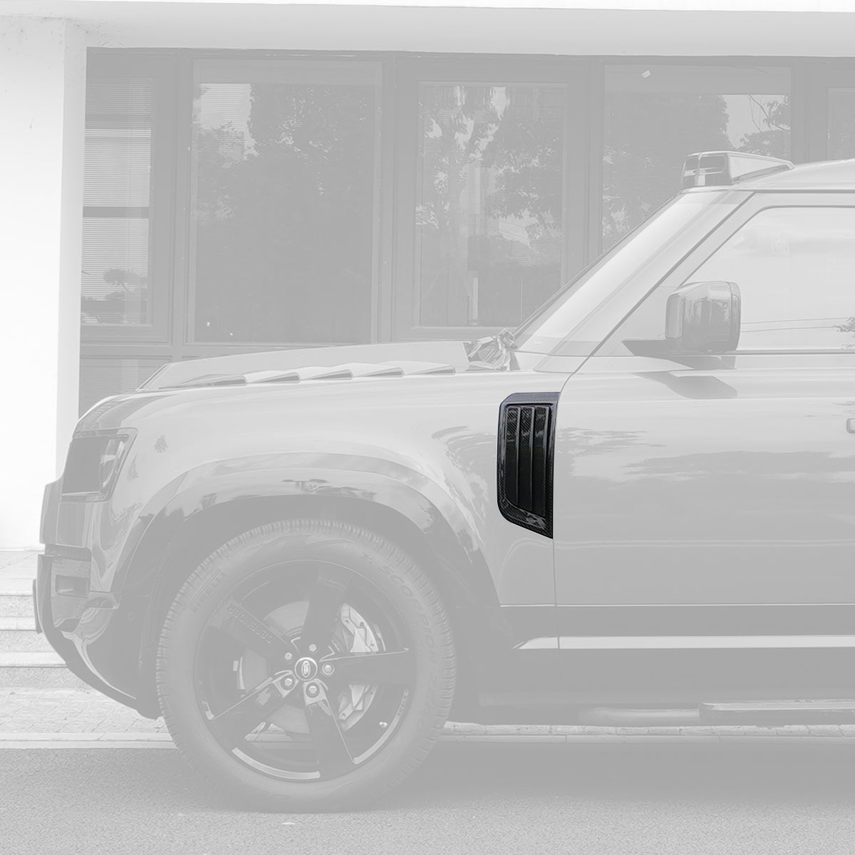 Side Vent Cover | Carbon Fibre / Gloss Black-2