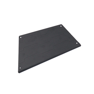 Black Anodized Aluminum Texture on PLOMOR Front Bumper Corner Step Covers
