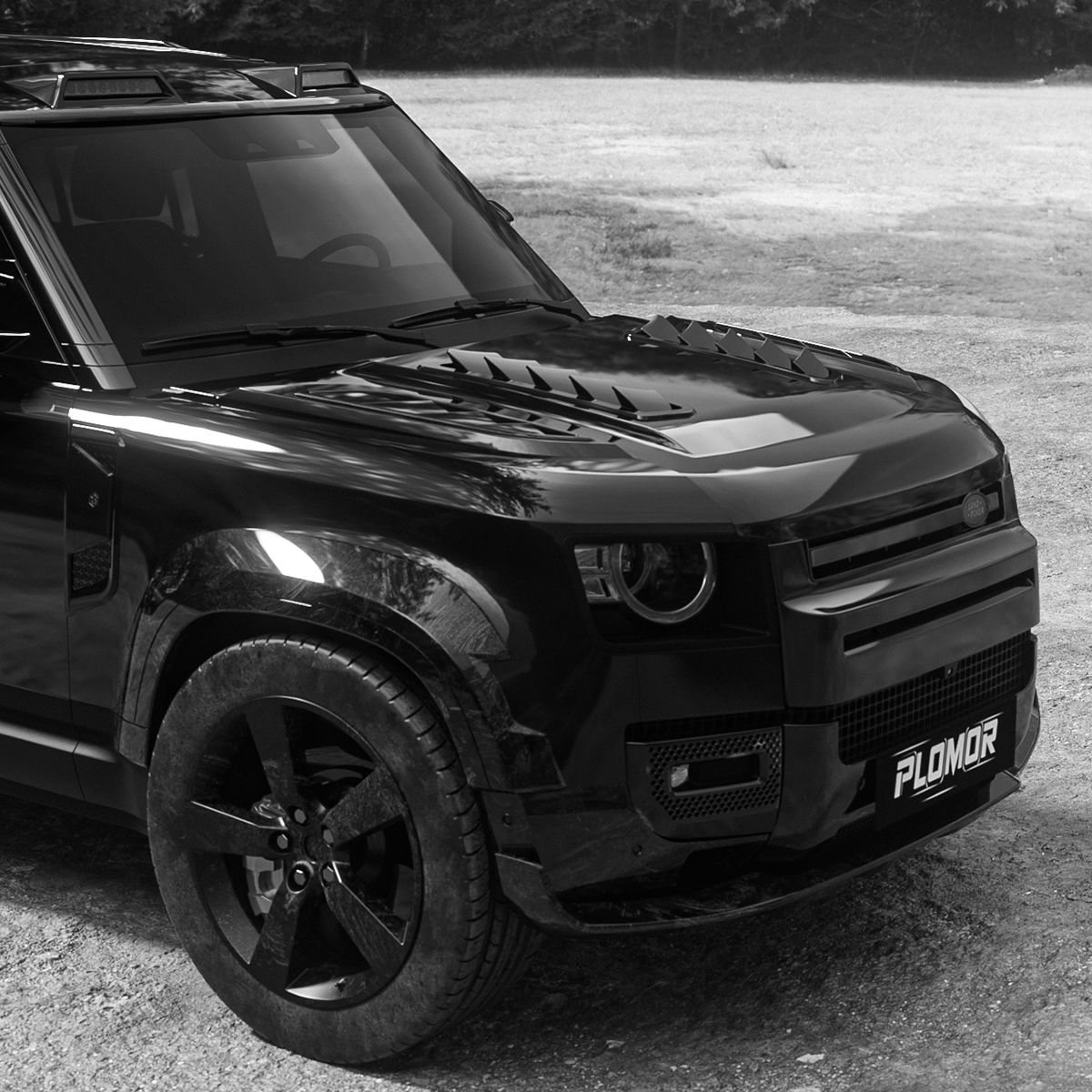 Bluetooth control hood installed vehicle rear detail OEM style fitment
