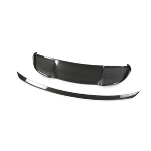 Carbon fiber roof spoiler texture detail lightweight high strength finish