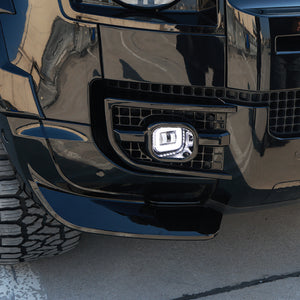Front Bumper Splitter Corner Trims Installed on Land Rover Defender 110 L663