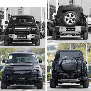 Gloss black front bumper trim for Land Rover Defender 110 L663