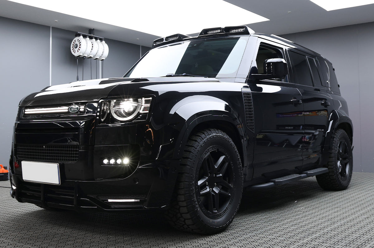 Durable Matte Black Finish - PLOMOR 20” Alloy Wheels for Land Rover Defender 90/110/130 – Matte Black OEM Fit