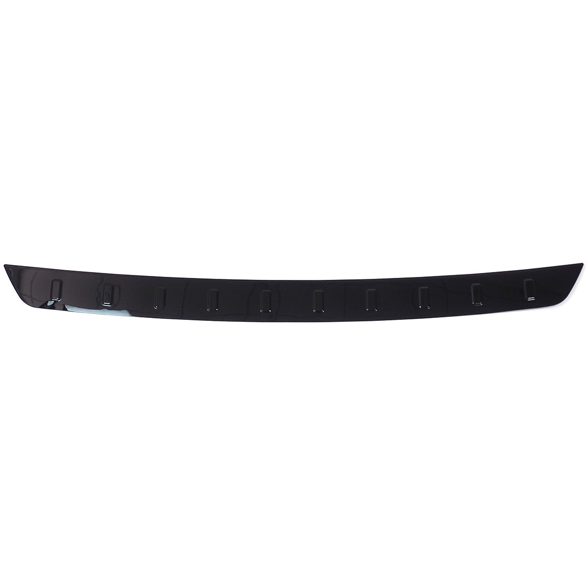 Defender black aluminum rear tailgate sill plate