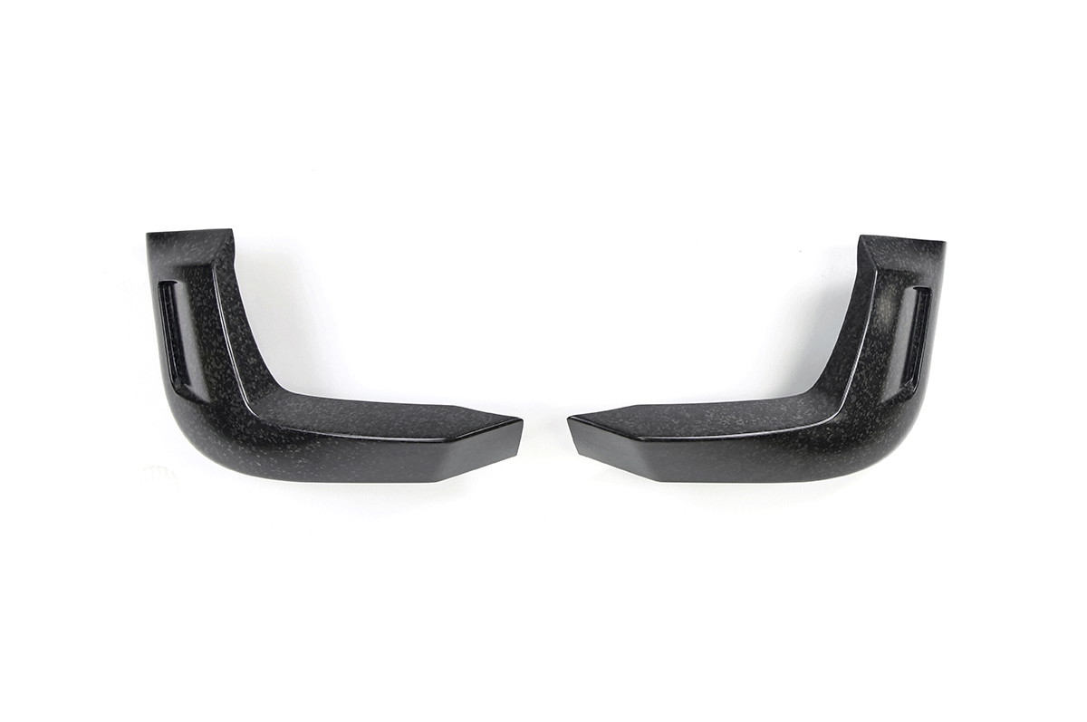 OEM-Style Bolt-On Installation - PLOMOR OCTA Style Forged Carbon Front Lip Corner Extensions for Land Rover Defender 90/110 (2020-2026) | Carbon Fibre Front Bumper Splitter Upgrade