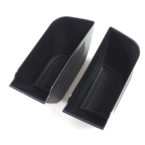 Defender 90/110 flocked door storage pocket close up detail