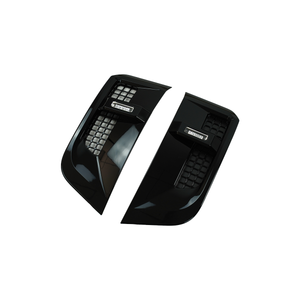 PLOMOR Defender LED Side Vents | Gloss Black ABS Plug-and-Play