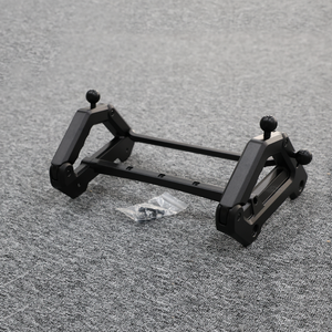 Land Rover Defender 90/110 black aluminium console extension installed