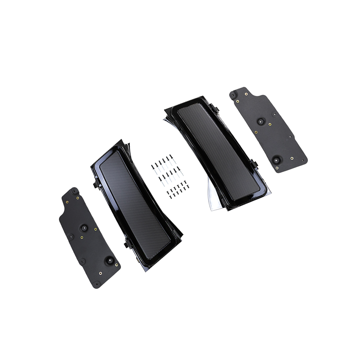 D-pillar storage box open side access design for easy gear storage