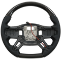 Defender flat bottom steering wheel front view OEM upgrade