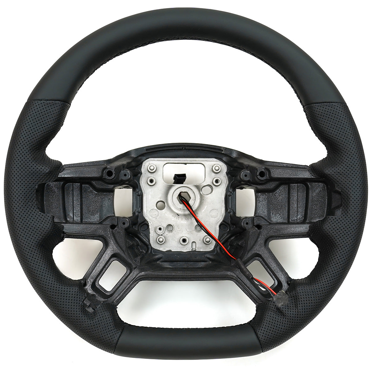 Defender flat bottom steering wheel side profile view