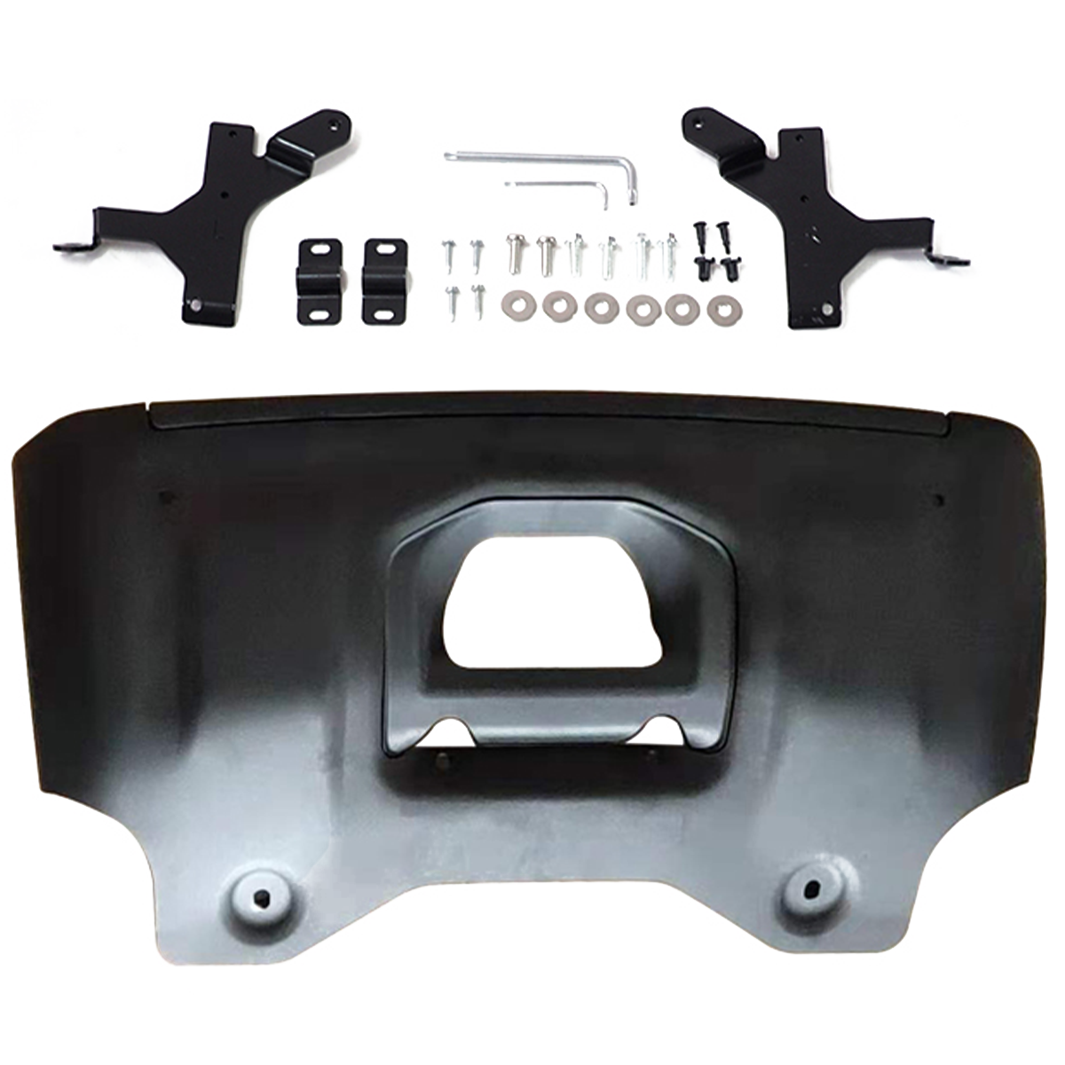Black finish front undershield for Land Rover Defender 2020+
