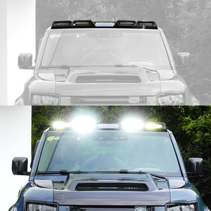 ABS roof light bar detail for Defender L663