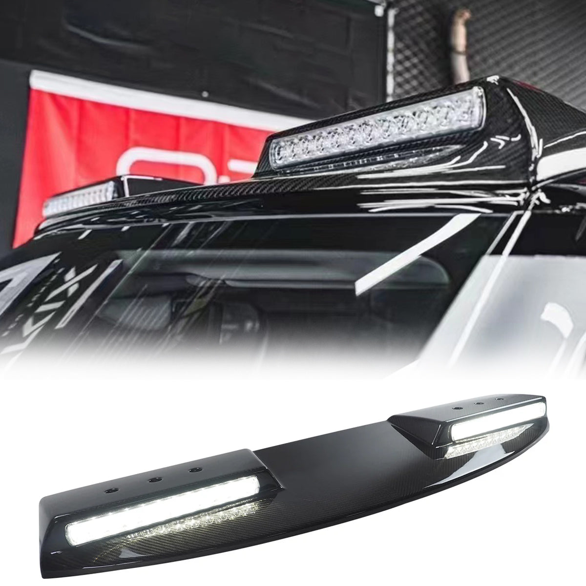 Dual LED light pod detail for Defender L663