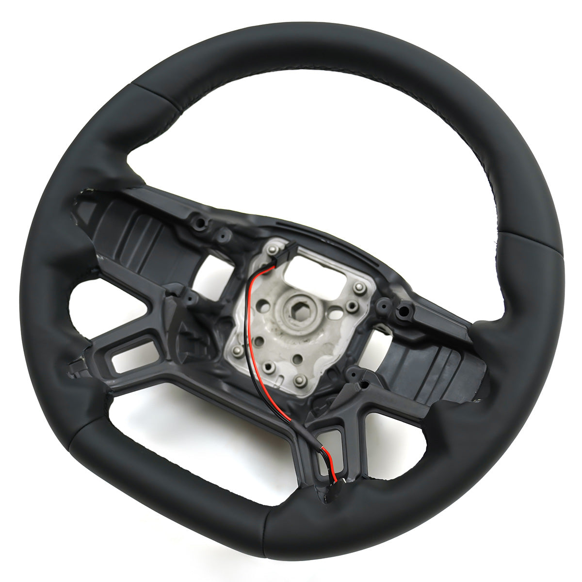 Defender L663 flat bottom steering wheel side profile view