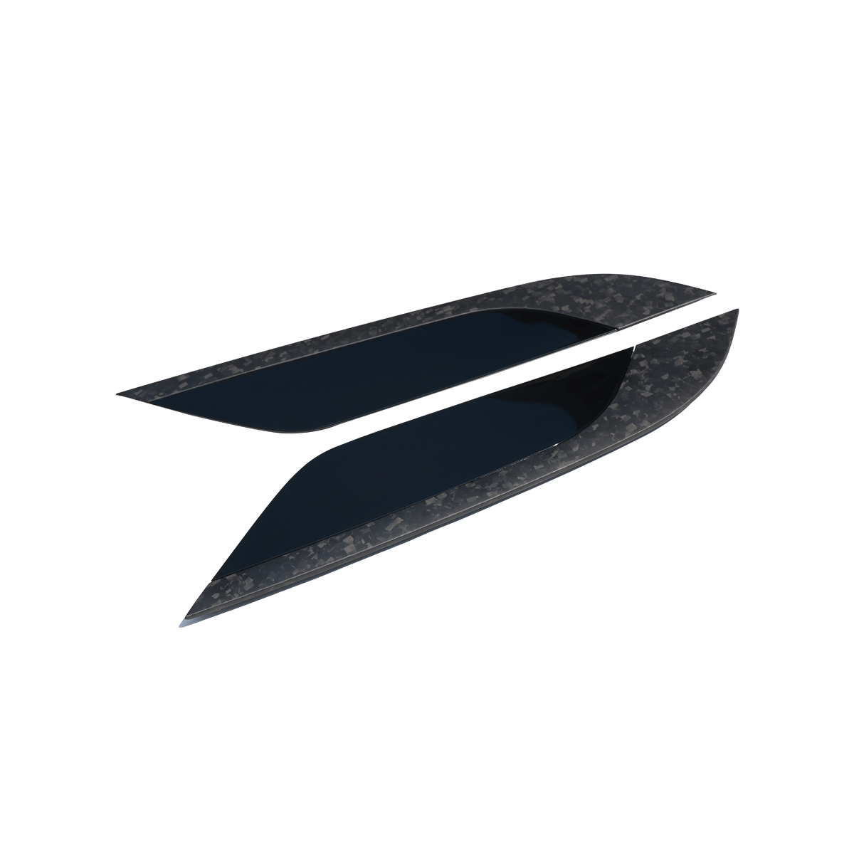 High-gloss carbon engine vents for Defender L663