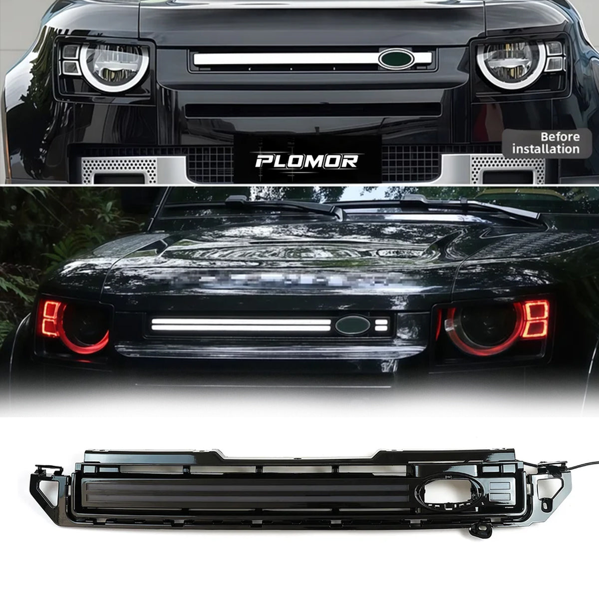 PLOMOR LED grille for Land Rover Defender L663