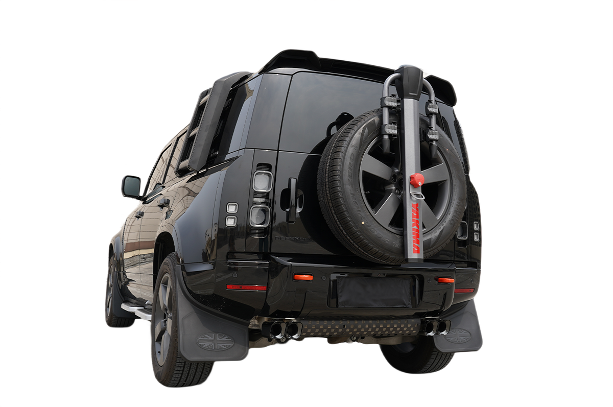 Mud Flaps - Rear and Front Set  - PLOMOR Mud Flaps for Land Rover Defender 90/110 L663 (2020+) – UK Flag Splash Guards