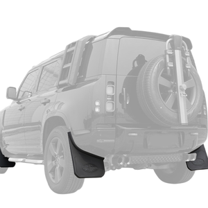 Land Rover Defender L663 Mud Flap Union Jack Installed