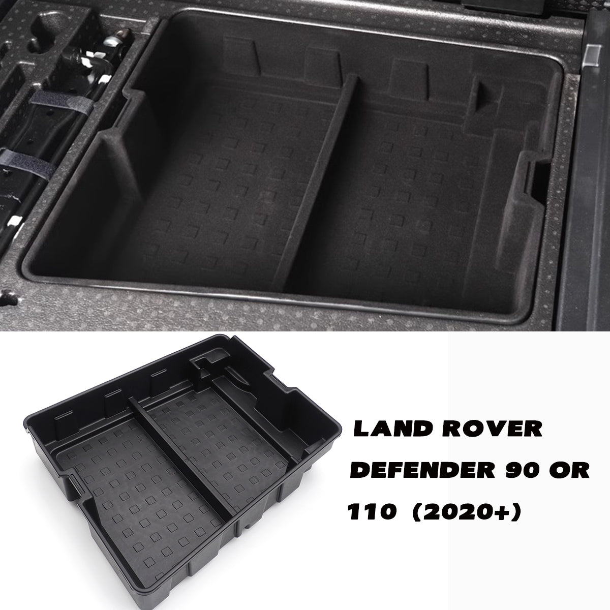 Land Rover Defender L663 Rear Cargo Storage Box Top View