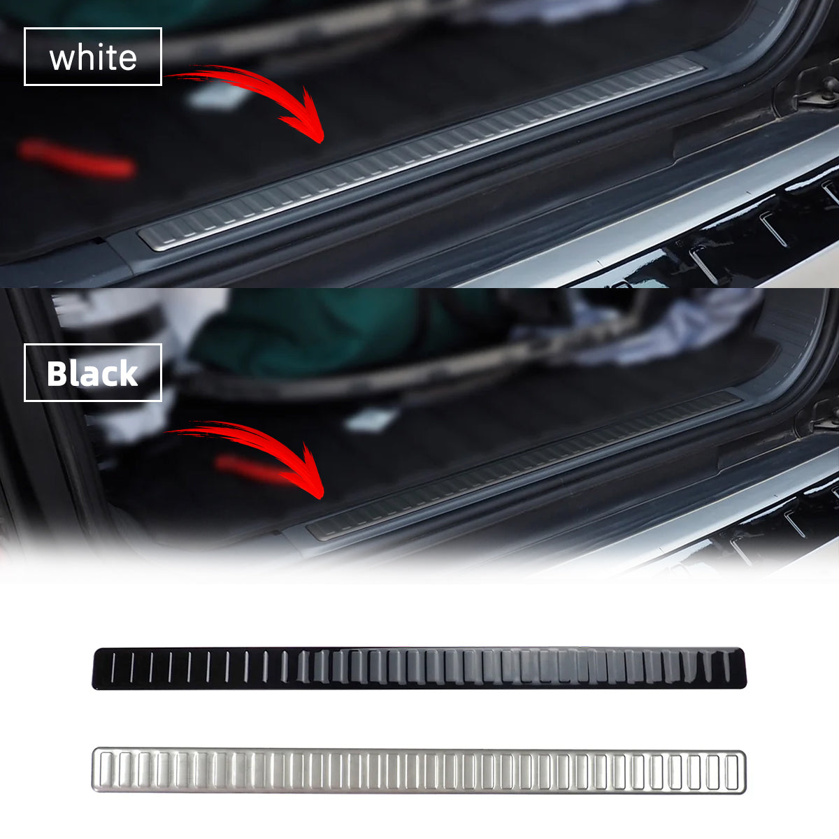 PLOMOR aluminium rear trunk sill protector for Land Rover Defender L663